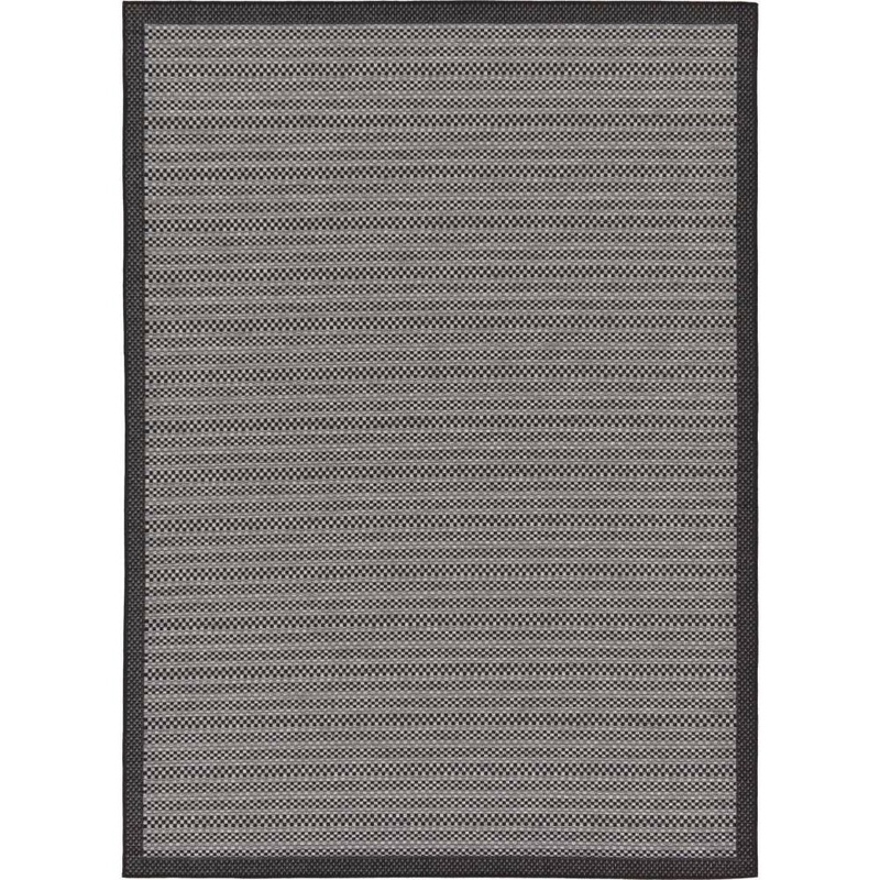 Unique Loom Outdoor Checkered Gray 7′ 0 x 10′ 0 Area Rug 3127190