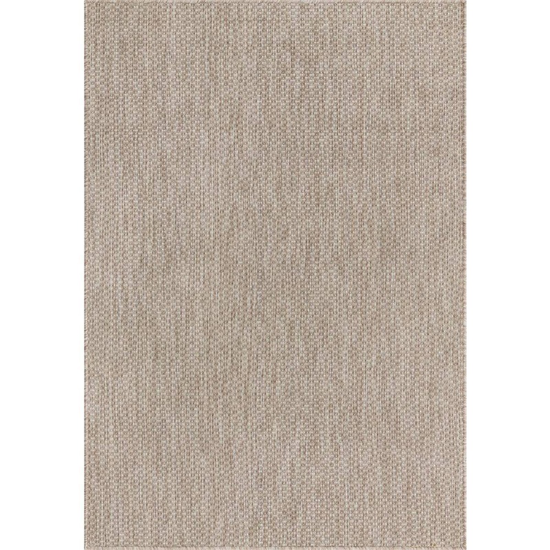 Unique Loom Outdoor Solid Beige 4′ 0 x 6′ 0 Area Rug 3128945