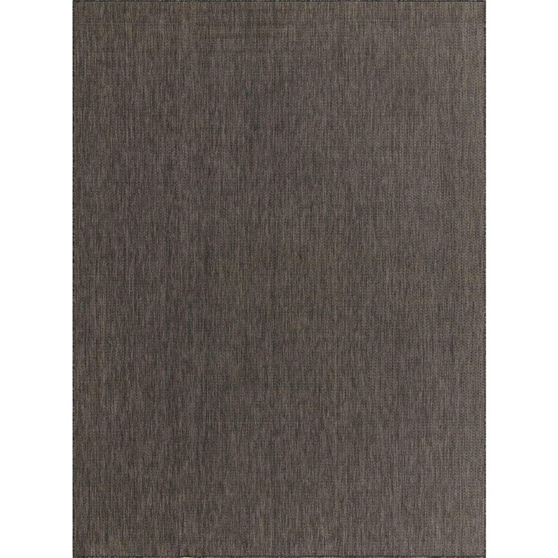Unique Loom Outdoor Solid Black 9′ 0 x 12′ 0 Area Rug 3128986