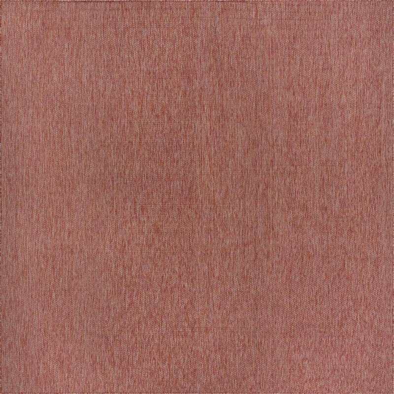 Unique Loom Outdoor Solid Red 13 ft. x 13 ft. Indoor/Outdoor Area Rug 3181831