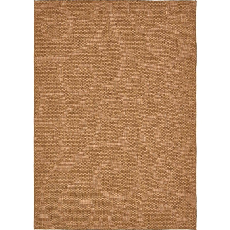 Unique Loom Outdoor Vine Brown 7′ 0 x 10′ 0 Area Rug 3135663