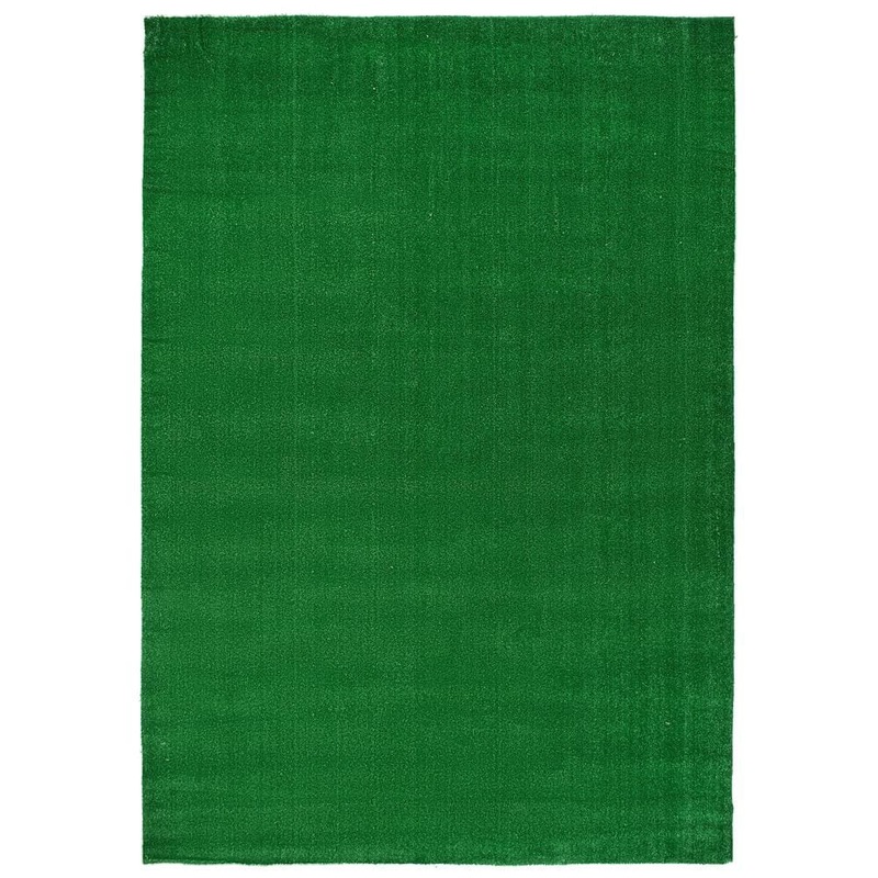 World Rug Gallery Artificial Turf Solid Grass Green 6 ft. x 9 ft. Indoor Outdoor Area Rug 360GREEN6X9