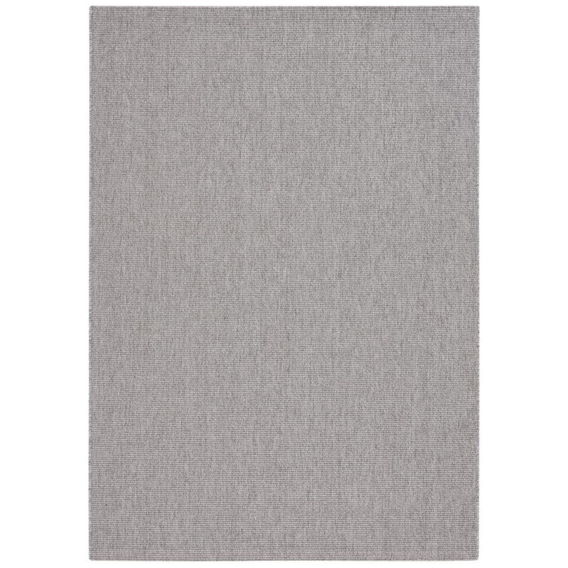 SAFAVIEH Sisal All-Weather Gray 8 ft. x 10 ft. Solid Woven Indoor/Outdoor Area Rug SAW642F-8