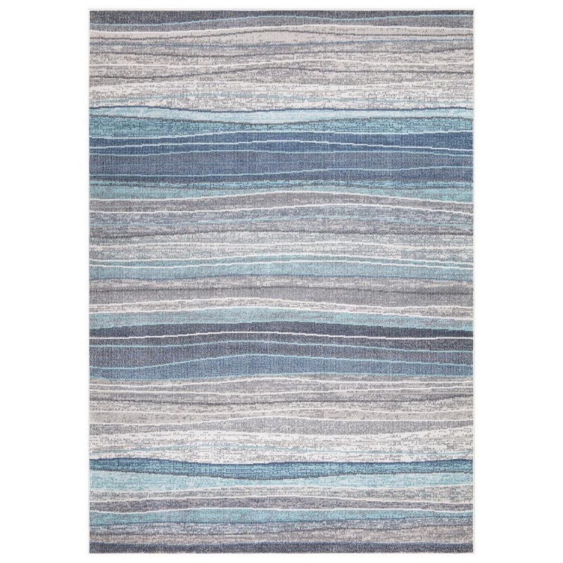 StyleWell Stripe Multi 5 ft. 3 in. x 7 ft. 7 in. Indoor/Outdoor Area Rug 40165L