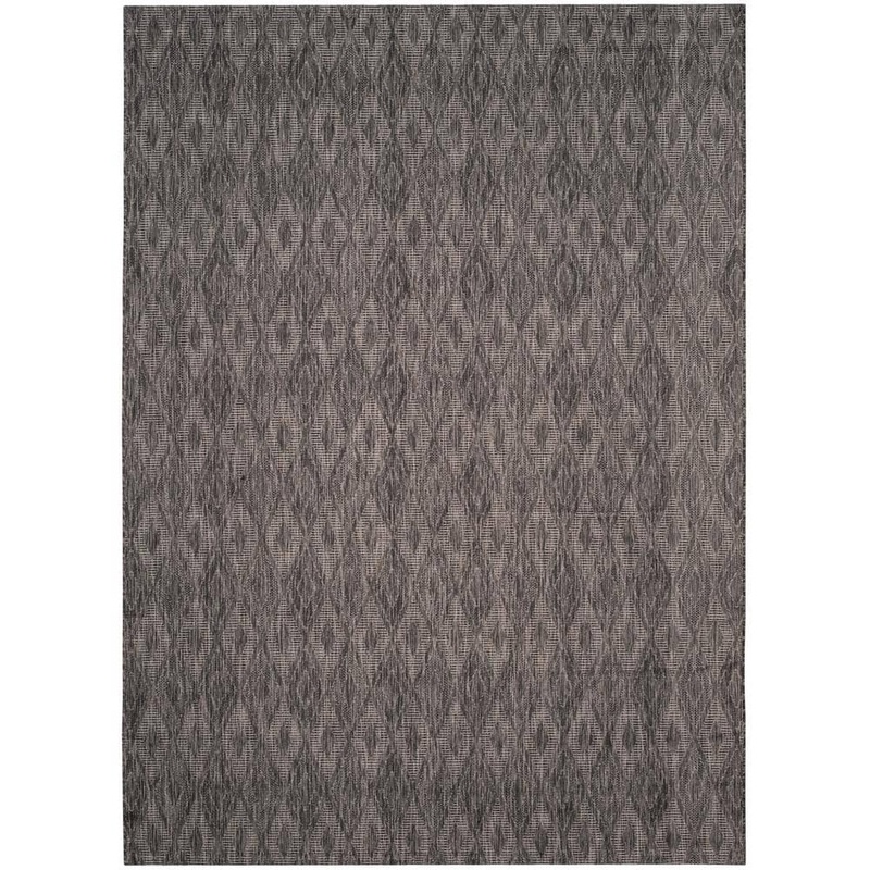 SAFAVIEH Courtyard Black 8 ft. x 11 ft. Solid Indoor/Outdoor Patio  Area Rug CY8522-36622-8