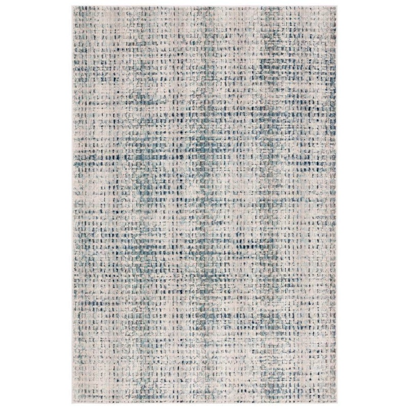 SAFAVIEH Rainbow Blue/Ivory 9 ft. x 12 ft. Woven Marle Indoor/Outdoor Area Rug RBW654M-9