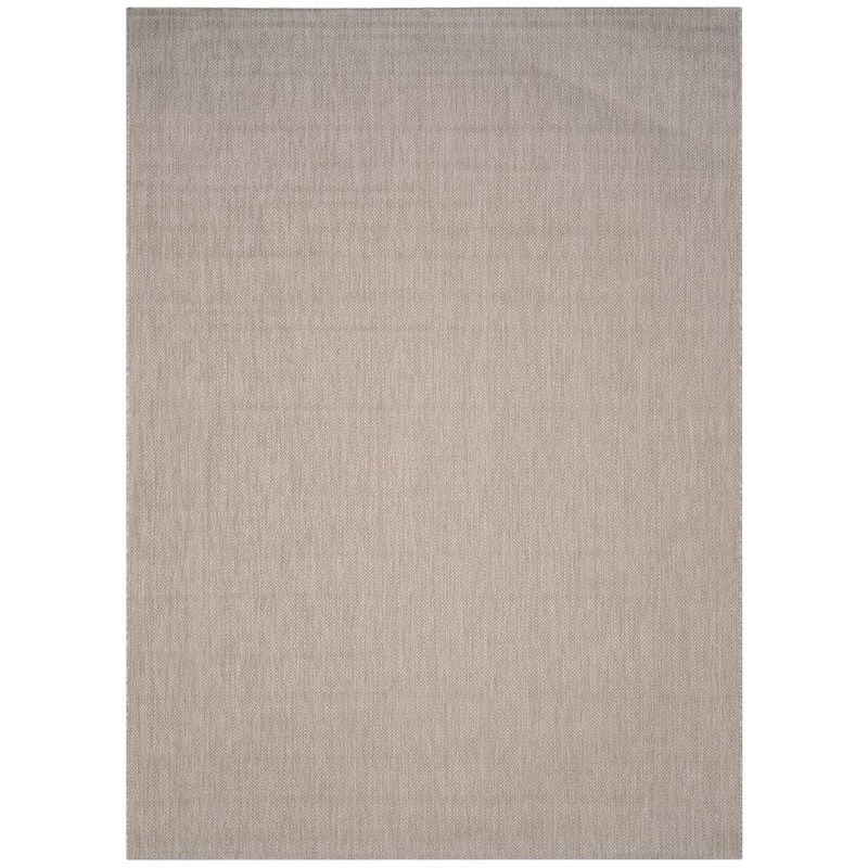 SAFAVIEH Courtyard Beige 9 ft. x 12 ft. Solid Indoor/Outdoor Patio  Area Rug CY8520-36311-9