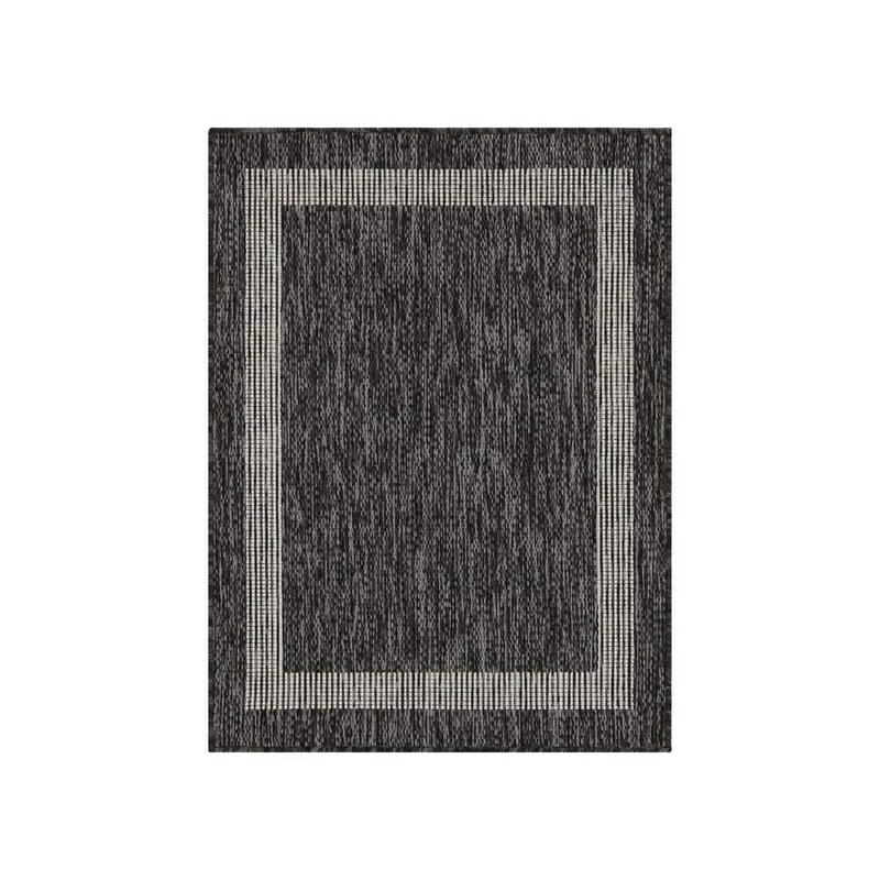 PLAYA RUG Azelia Black and Ivory 2 ft. x 3 ft. Indoor/Outdoor Area Rug AZE-BLK-2X3