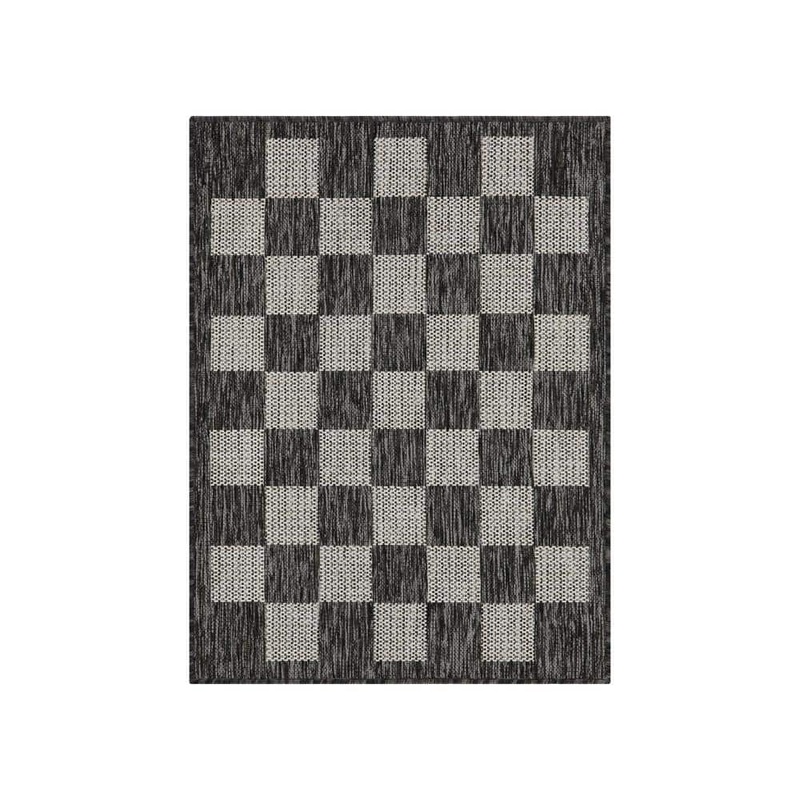 PLAYA RUG Daisy Black and Ivory 2 ft. x 3 ft. Indoor/Outdoor Area Rug DAY-B.IVO-2X3