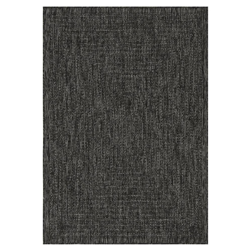 PLAYA RUG Viola Black 9 ft. x 12 ft. Indoor/Outdoor Area Rug VIO-BLK-9X12