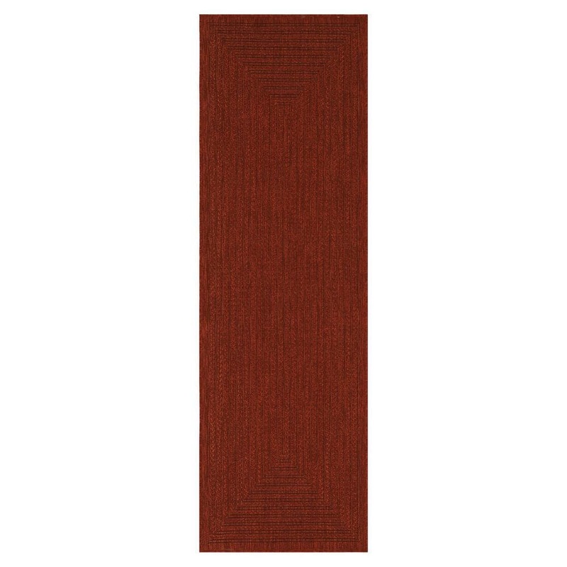 PLAYA RUG Viola Red 2 ft. x 8 ft. Indoor/Outdoor Area Rug VIO-RED-2X8