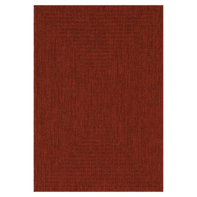 PLAYA RUG Viola Red 6 ft. x 9 ft. Indoor/Outdoor Area Rug VIO-RED-6X9