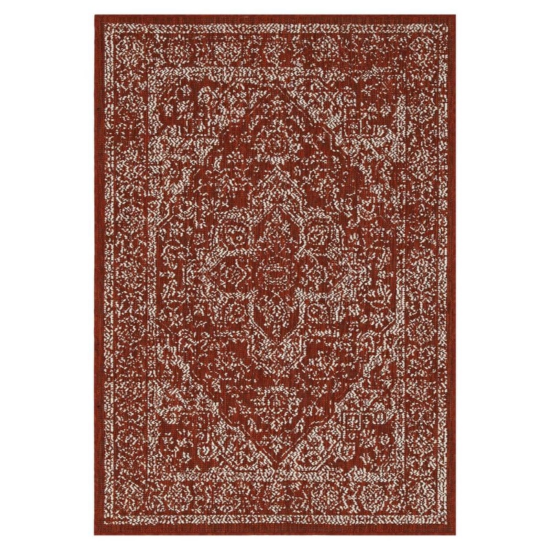 PLAYA RUG Zaria Red 5 ft. x 8 ft. Indoor/Outdoor Area Rug ZAR-RED-5X8