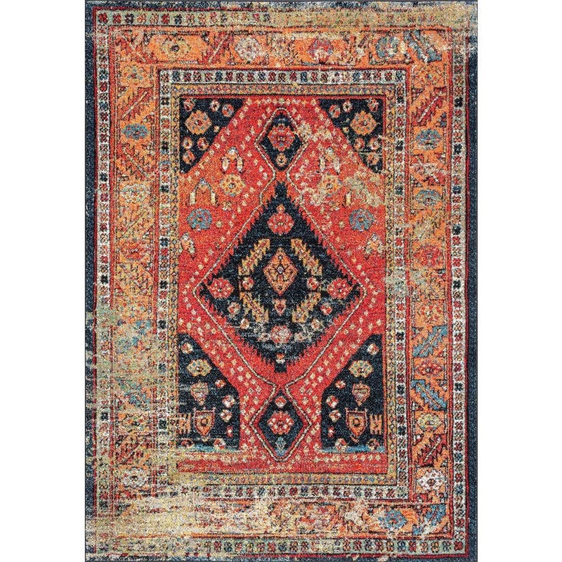 nuLOOM Jane Vintage Floral Multicolor 12 ft. x 15 ft. Indoor/Outdoor Area Rug MEBE04A-12015