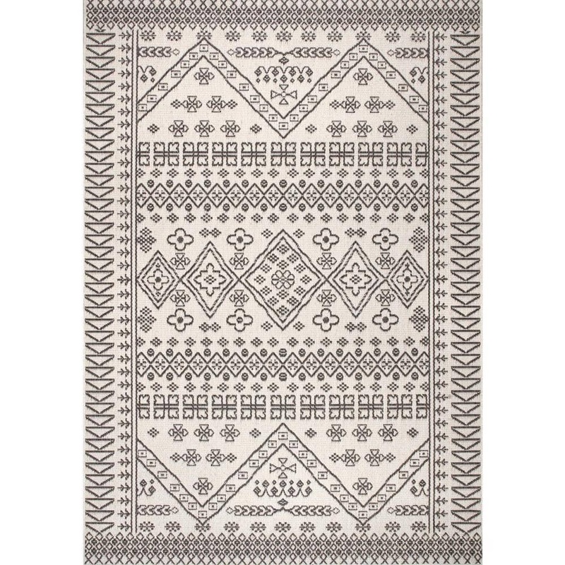 nuLOOM Kandace Ivory Doormat 2 ft. x 3 ft.  Indoor/Outdoor Patio Area Rug OWDN24B-203