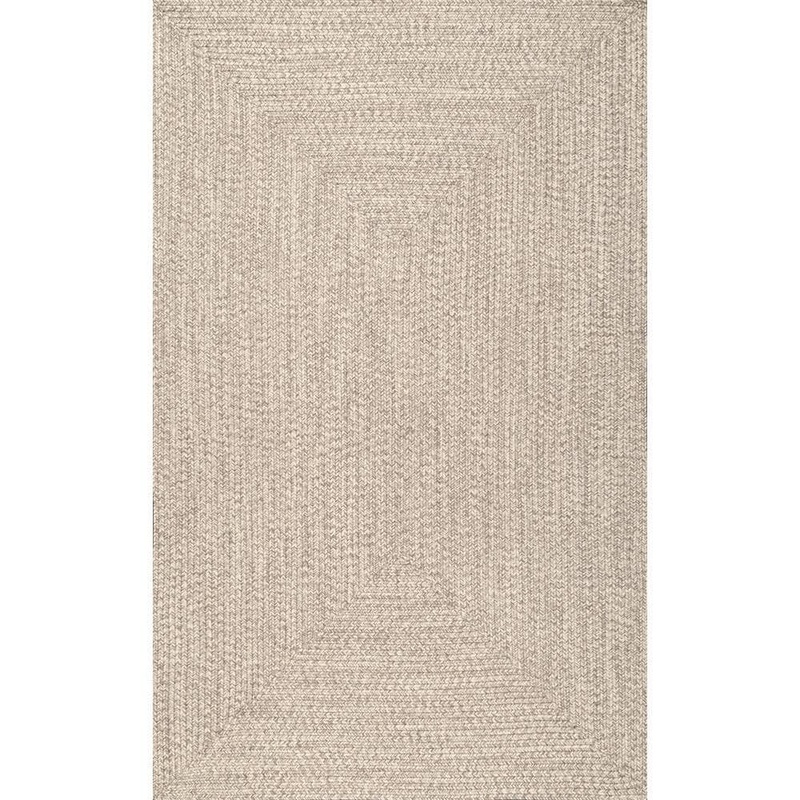 nuLOOM Lefebvre Casual Braided Tan 5 ft. x 8 ft. Indoor/Outdoor Patio/Living Room/Bedroom/Dining RoomArea Rug HJFV01G-508