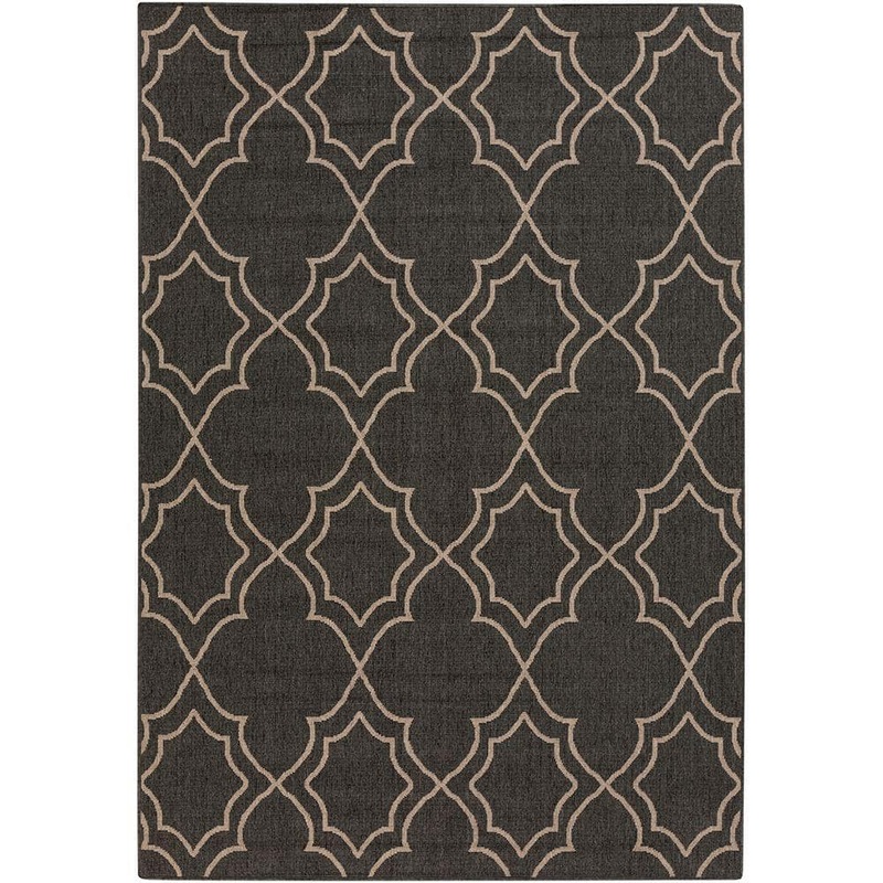 Livabliss Anderson Black 4 ft. x 6 ft. Indoor/Outdoor Patio Area Rug S00151001210