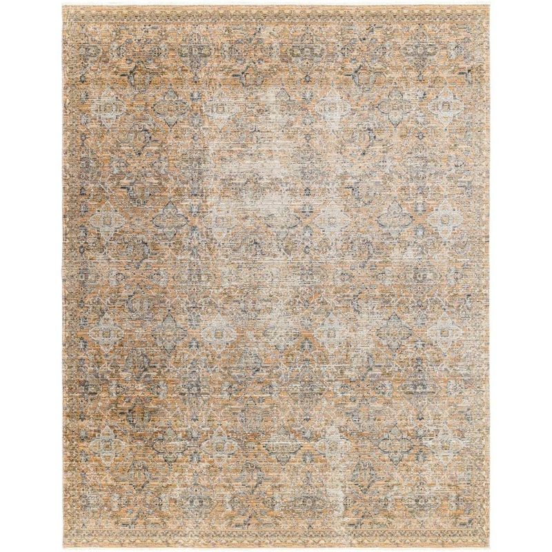 Livabliss Becki Owens Margaret 8 ft. x 10 Faded Taupe Damask Washable Indoor/Outdoor Area Rug BOMG2307-71010