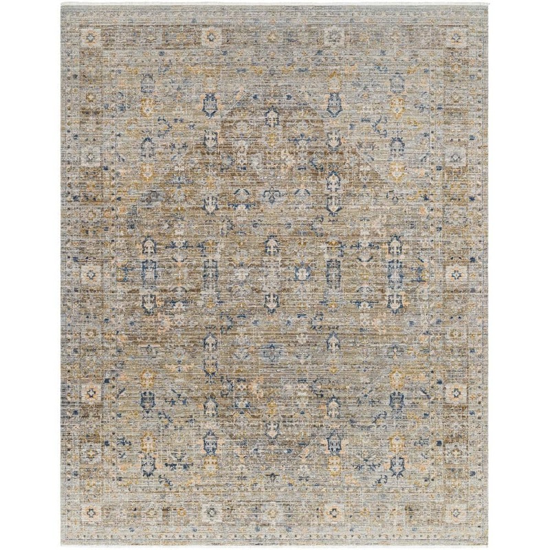 Livabliss Becki Owens Margaret Brown Medallion 8 ft. x 10 ft. Washable Indoor/Outdoor Area Rug BOMG2305-71010
