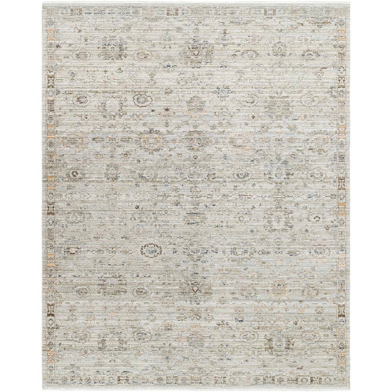 Livabliss Becki Owens Margaret Taupe Damask 8 ft. x 10 ft. Machine-Washable Indoor/Outdoor Area Rug BOMG2303-71010