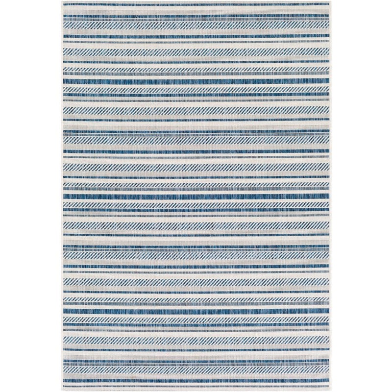 Livabliss Llyr Denim 5 ft. 3 in. x 7 ft. 7 in. Indoor/Outdoor Patio Area Rug S00161024258