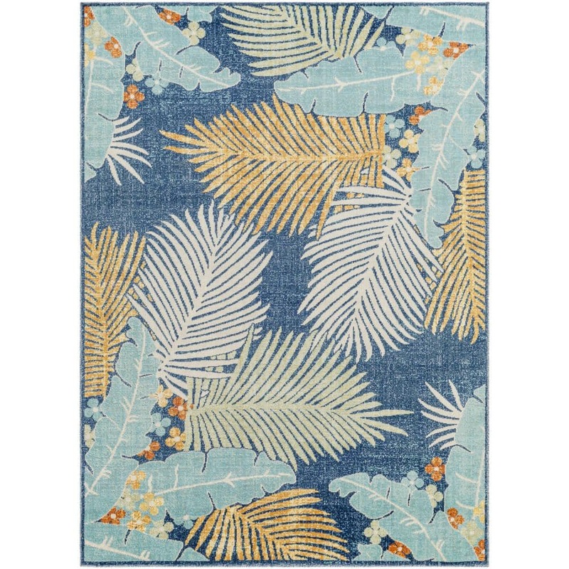 Livabliss Malina Dark Blue/Multi 9 ft. x 12 ft. Indoor/Outdoor Area Rug S00161066132