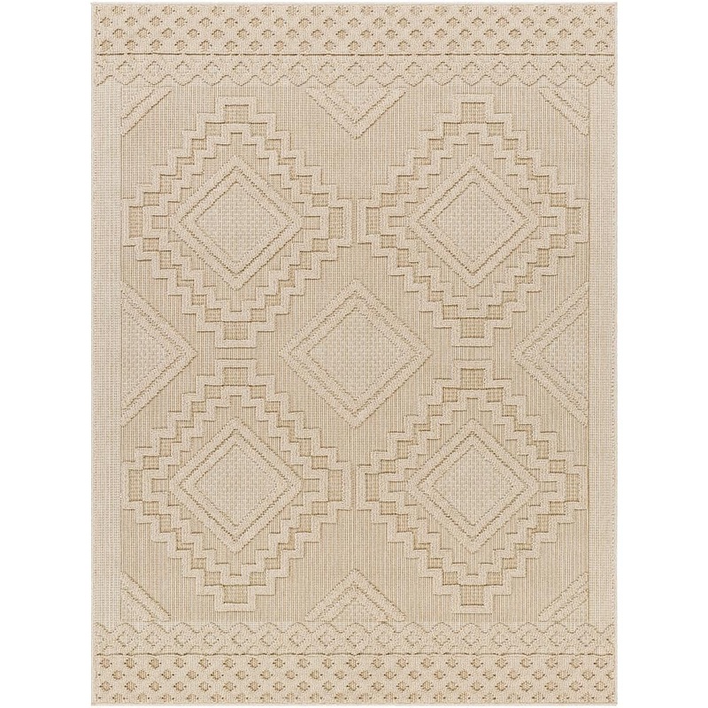 Livabliss Rockport Beige Moroccan 5 ft. x 7 ft. Indoor/Outdoor Area Rug RPT2306-537