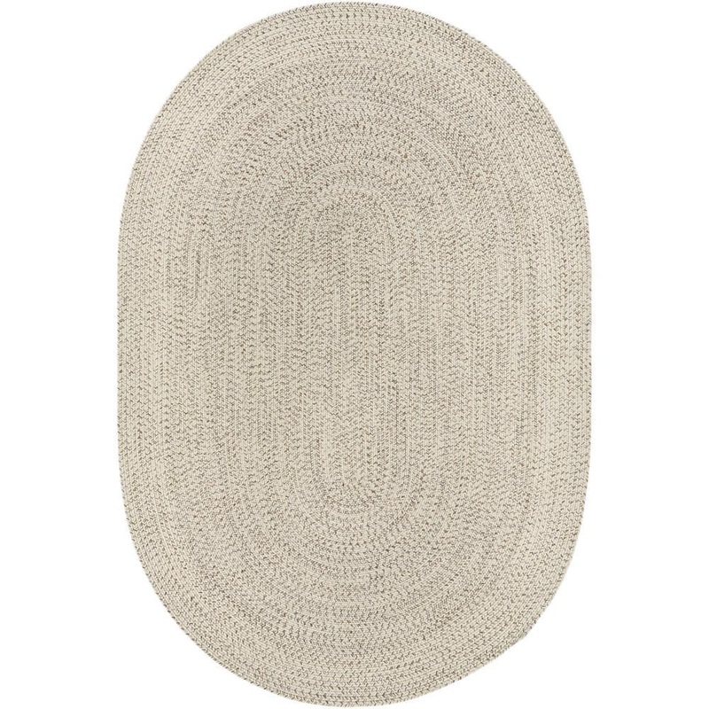 Livabliss Tamar Khaki 6 ft. x 9 ft. Oval Indoor/Outdoor Area Rug S00161039450