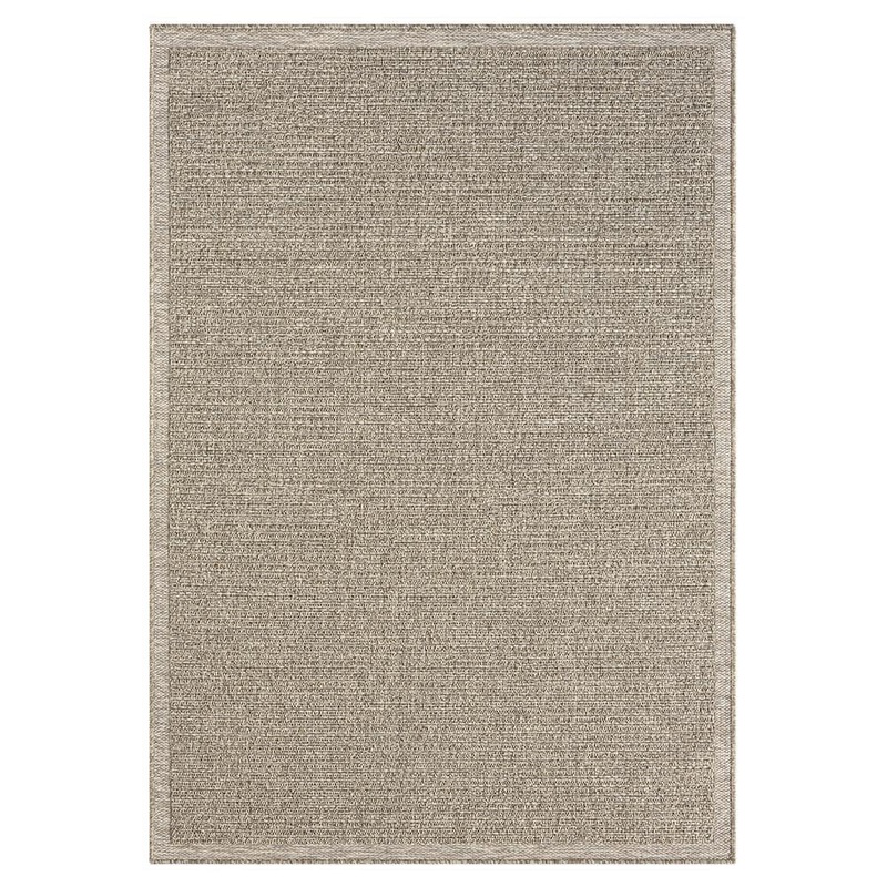 LR Home OdetteTan/Brown 8 ft. x 10 ft. Solid Indoor/Outdoor Area Rug 2762A0590D3048