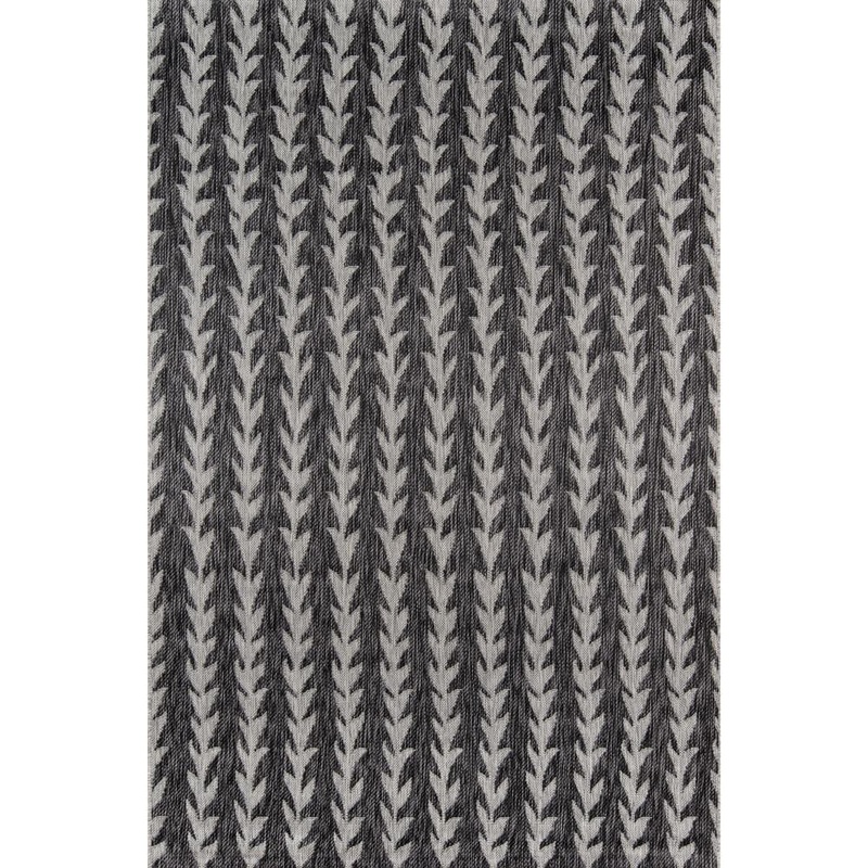 Momeni Amalfi Charcoal 5 ft. 3 in. x 7 ft. 6 in. Indoor/Outdoor Area Rug VILLAVI-02CHR5376