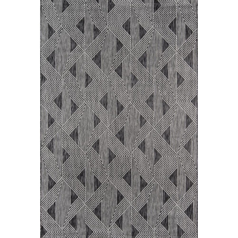 Momeni Sardinia Charcoal 7 ft. 10 in. x 10 ft. 10 in. Indoor/Outdoor Area Rug VILLAVI-06CHR7AAA