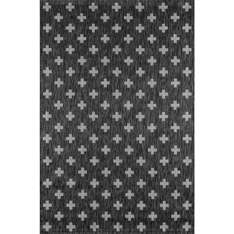 Momeni Umbria Charcoal 2 ft. x 3 ft. Indoor/Outdoor Area Rug VILLAVI-01CHR2030