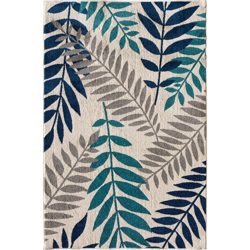 Natco Patio Brights Blythewood Sapphire 5 ft. x 7 ft. Indoor/Outdoor Area Rug 2304NP58.084