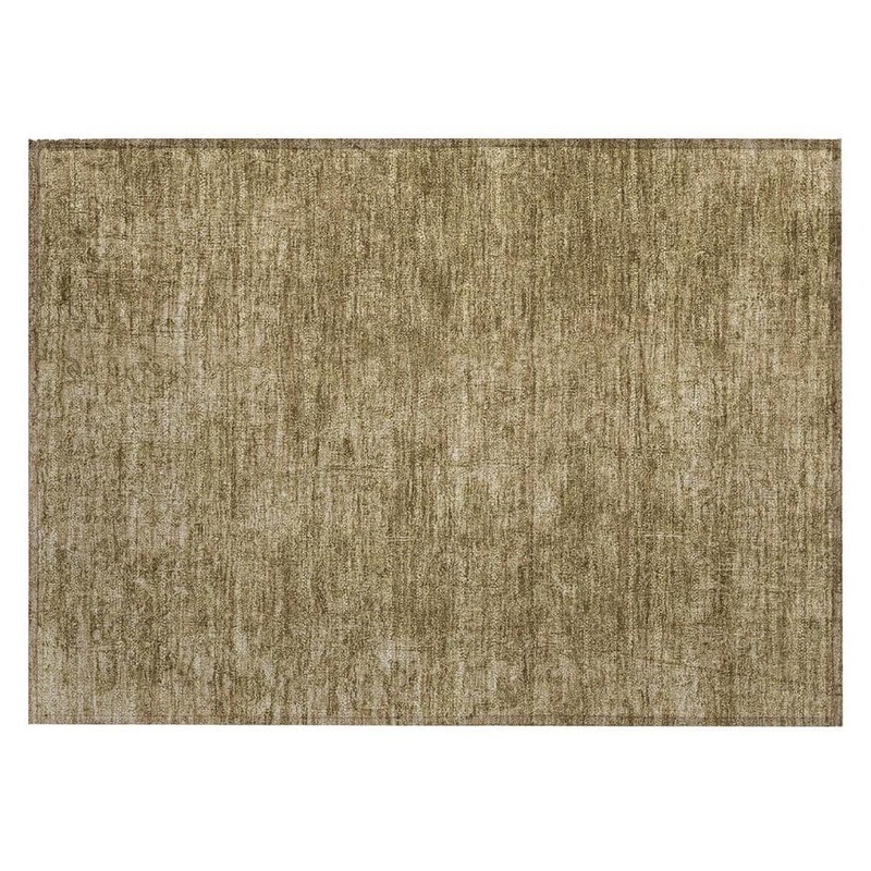 HomeRoots Tan 2 ft. x 3 ft. Woven Abstract Rectangle Indoor/Outdoor Area Rug 2000563079
