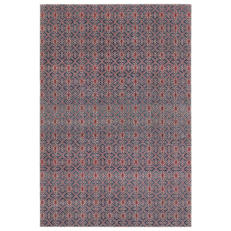 Jaipur Living Darlita 8 ft. x 10 ft. Red/Navy Treills Indoor/Outdoor Area Rug RUG159182