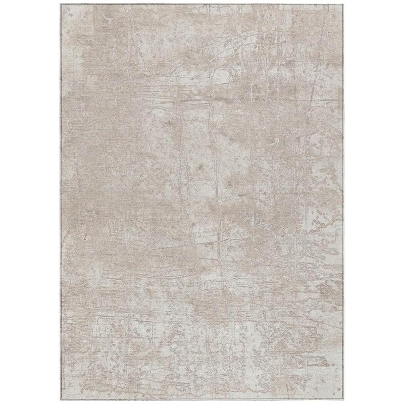 HomeRoots Ivory 9 ft. x 12 ft. Woven Abstract Rectangle Indoor/Outdoor Area Rug 2000563122