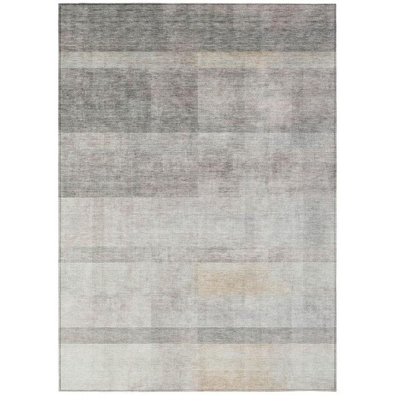 HomeRoots Taupe 3 ft. x 5 ft. Woven Solid Color Rectangle Indoor/Outdoor Area Rug 2000563676