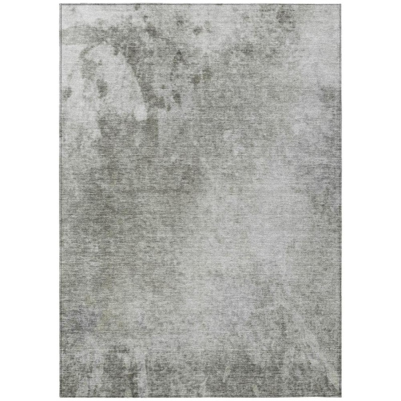 HomeRoots Gray and Off White 5 ft. x 8 ft. Woven Abstract Rectangle Indoor/Outdoor Area Rug 2000563299