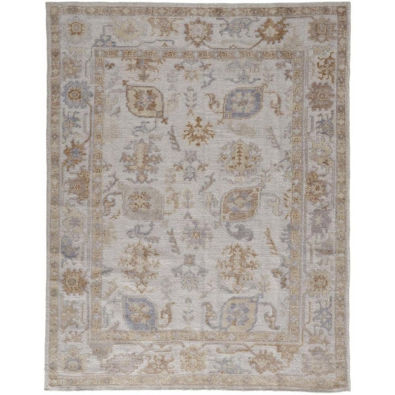 HomeRoots Ivory and Tan 2 ft. x 3 ft. Medallion Indoor / Outdoor Area Rug 2000514983