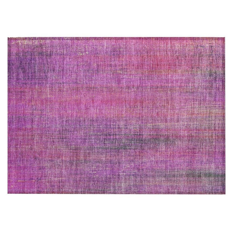 HomeRoots Lilac 2 ft. x 3 ft. Woven Striped Rectangle Indoor/Outdoor Area Rug 2000562596