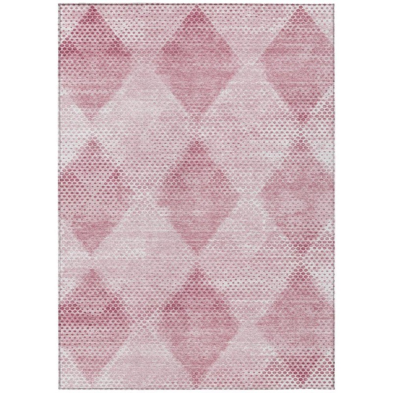 HomeRoots Merlot 3 ft. x 5 ft. Woven Geometric Rectangle Indoor/Outdoor Area Rug 2000561780