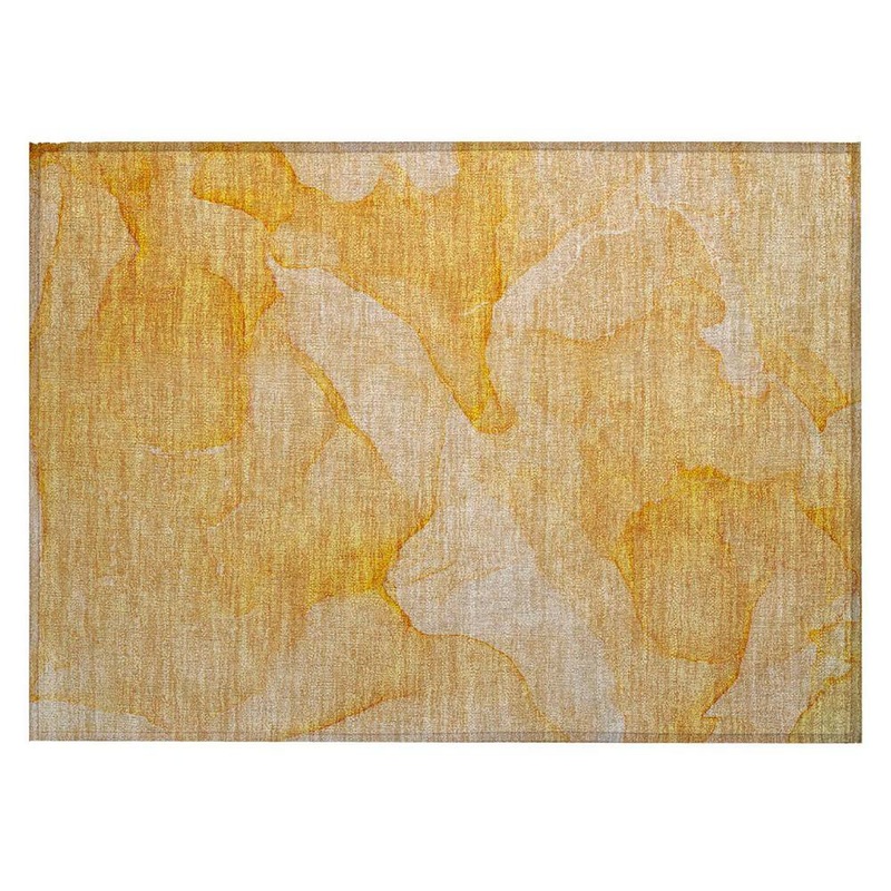 HomeRoots Orange 2 ft. x 3 ft. Abstract Indoor/Outdoor Area Rug 2000559866