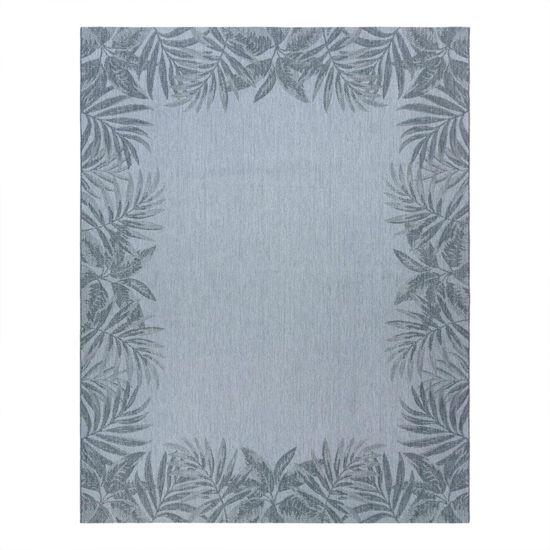Gertmenian Paseo Tropic Ash 6 ft. x 9 ft. Border Indoor/Outdoor Area Rug 46512