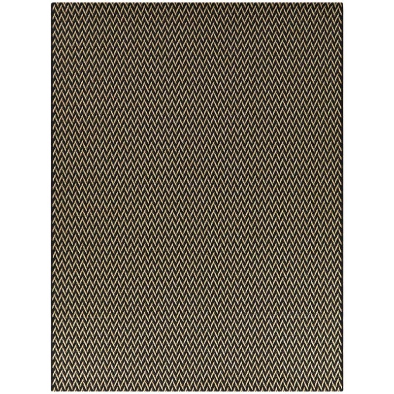 Hampton Bay Charcoal 4 x 6 Natural Weave Indoor/Outdoor Area Rug 3123425