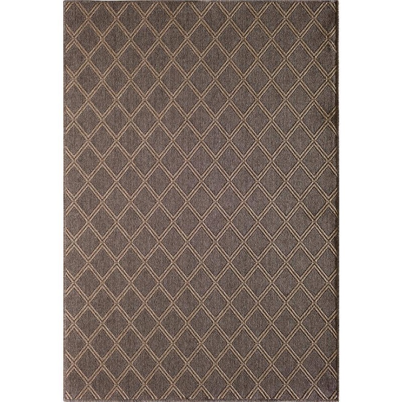 Hampton Bay Diamond Gray 5 ft. x 7 ft. Indoor/Outdoor Patio Area Rug 1701PU57HD.106P