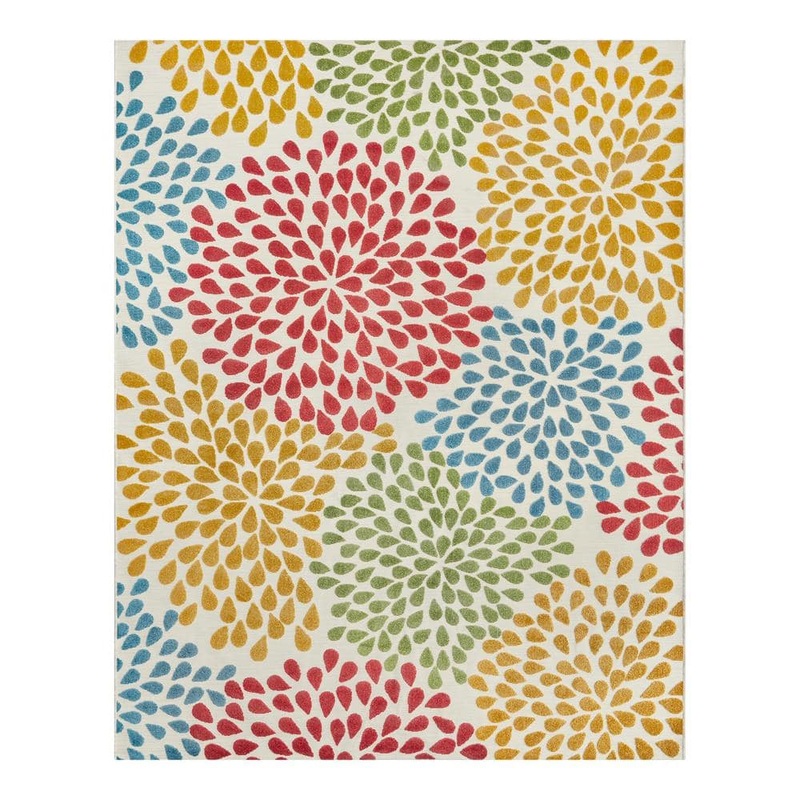 Hampton Bay Park Pointe Multi Doormat 2 ft. x 7 ft. Indoor/Outdoor Area Rug 3125955