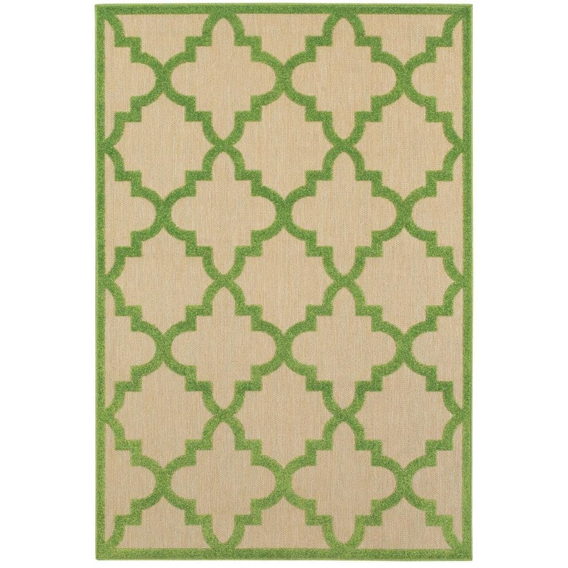 Home Decorators Collection Marina Green 4 ft. x 5 ft. Indoor/Outdoor Patio Area Rug 9906220610