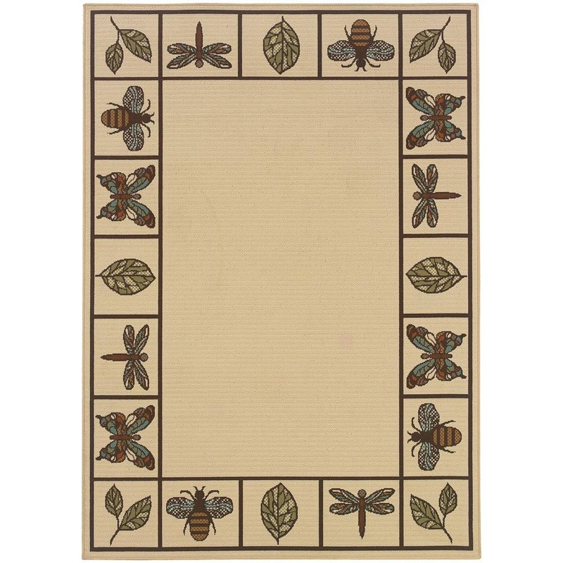 Home Decorators Collection Modesto Natural Multi 4 ft. x 6 ft. Indoor/Outdoor Patio Area Rug 0519410820