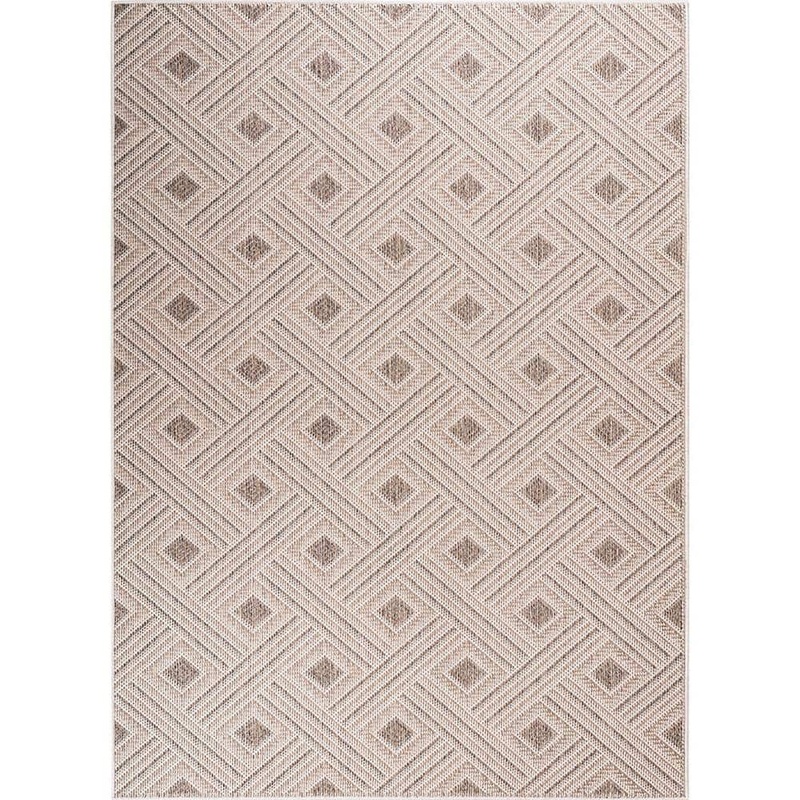 Home Decorators Collection Sterling Cream/Beige/Anthracite 9 ft. x 12 ft. Water Resistant Woven Indoor/Outdoor Area Rug HDDS35-064