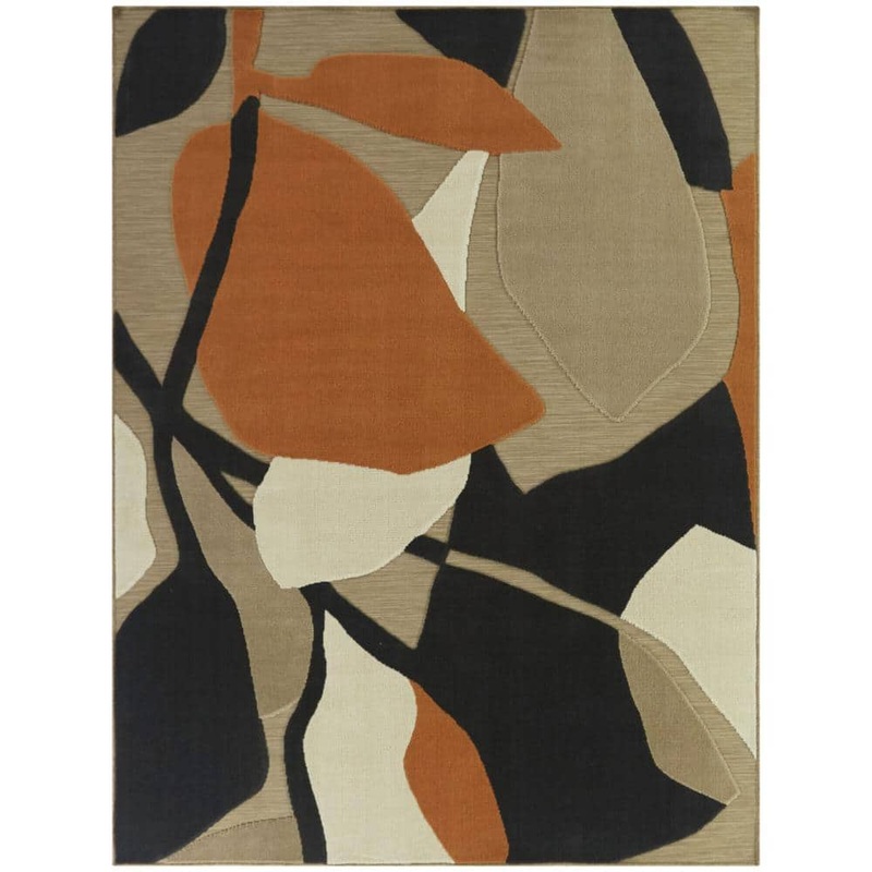 BALTA Edson Orange 7 ft. 10 in. x 10 ft. Abstract Indoor/Outdoor Area Rug 3116252